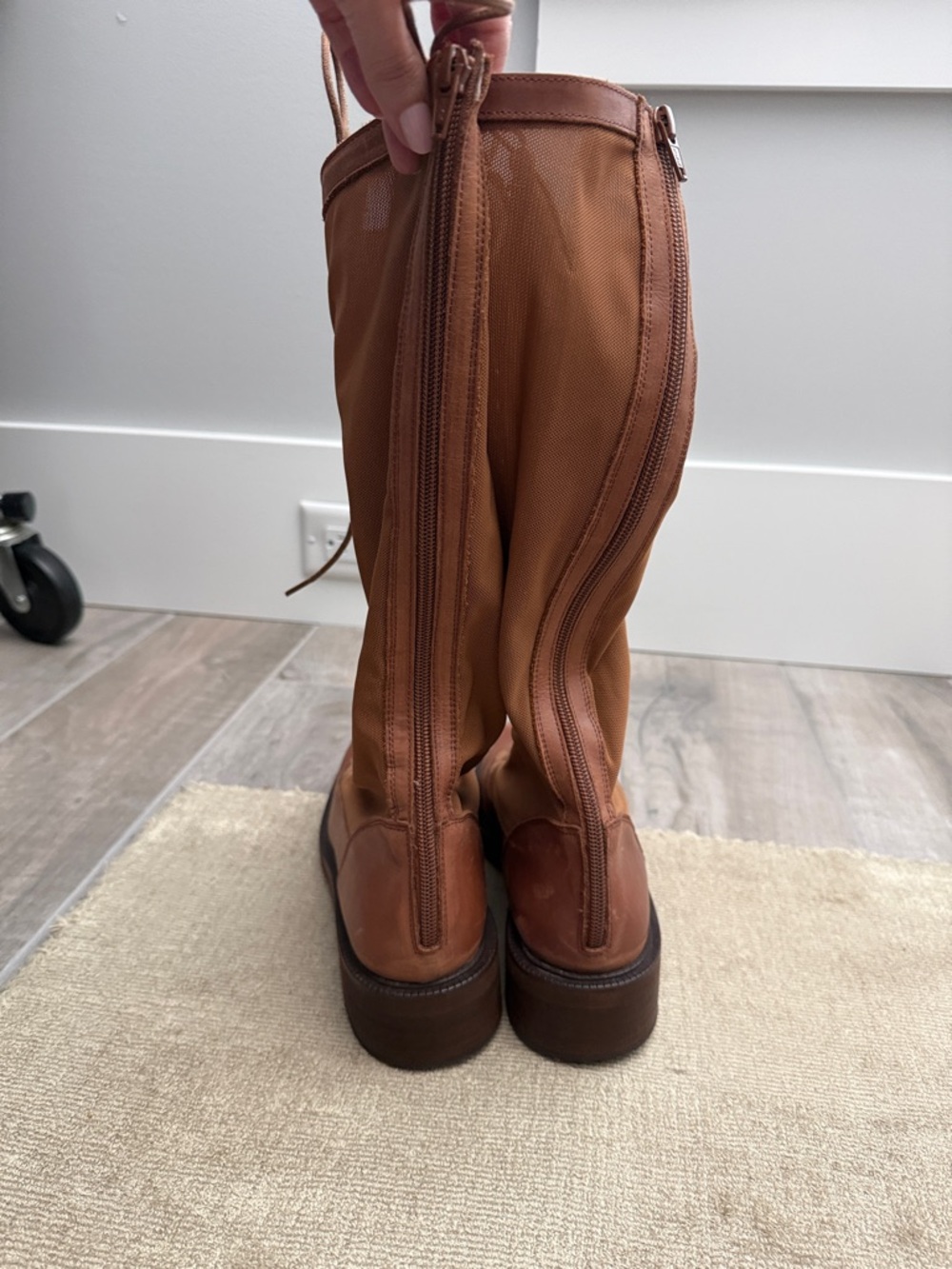 Free People Tall Lace-Up Leather Riding Boots - Picture 5 of 8